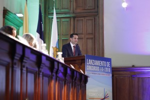 Pedro Bouchon, vicedecano de Ingeniería UC, expuso durante el lanzamiento como caso de éxito de la Fundación Copec UC.